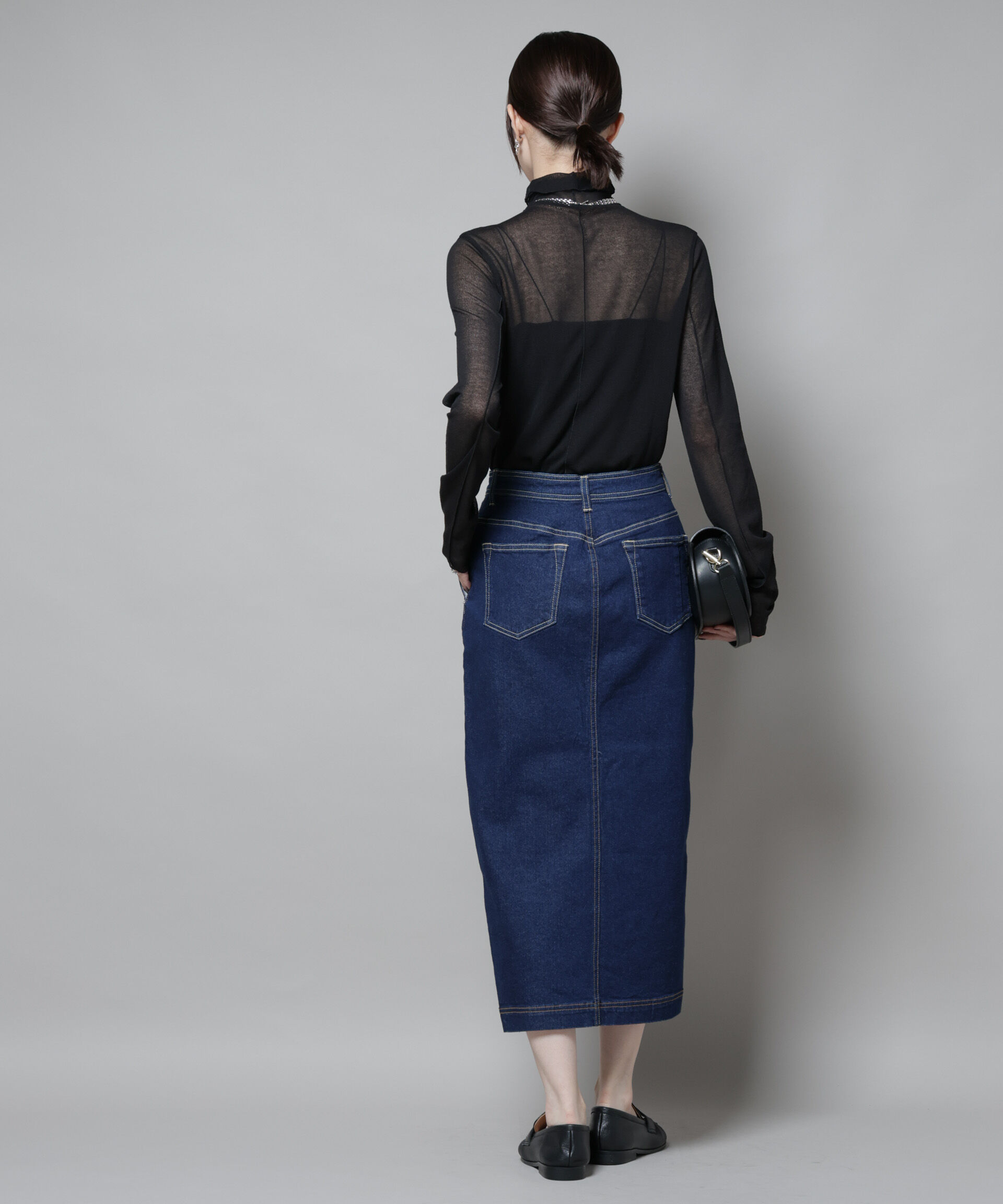 nano･universe「梨地シアータートルカットトップス」|Tシャツ・カットソー|