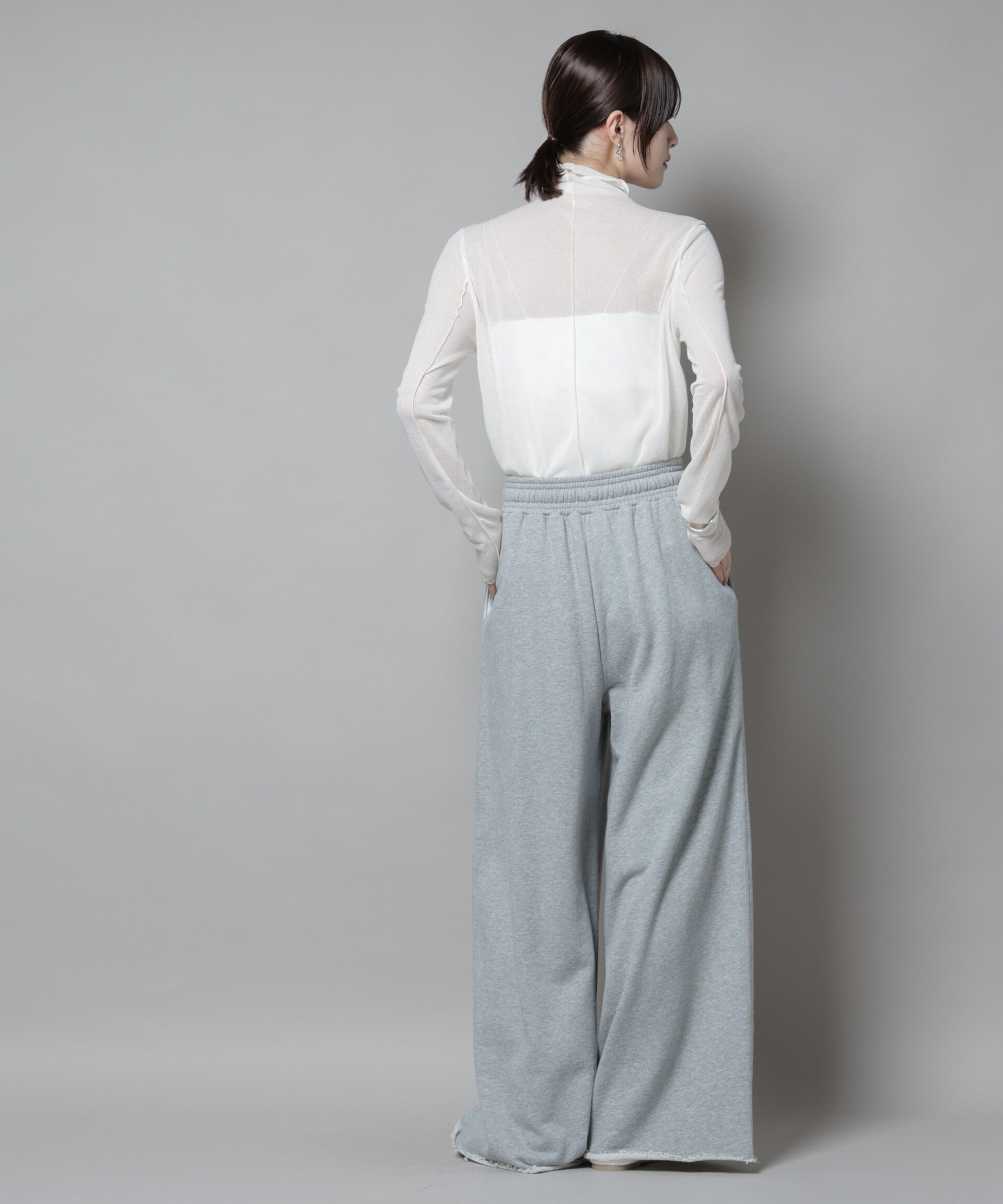 nano･universe「梨地シアータートルカットトップス」|Tシャツ・カットソー|