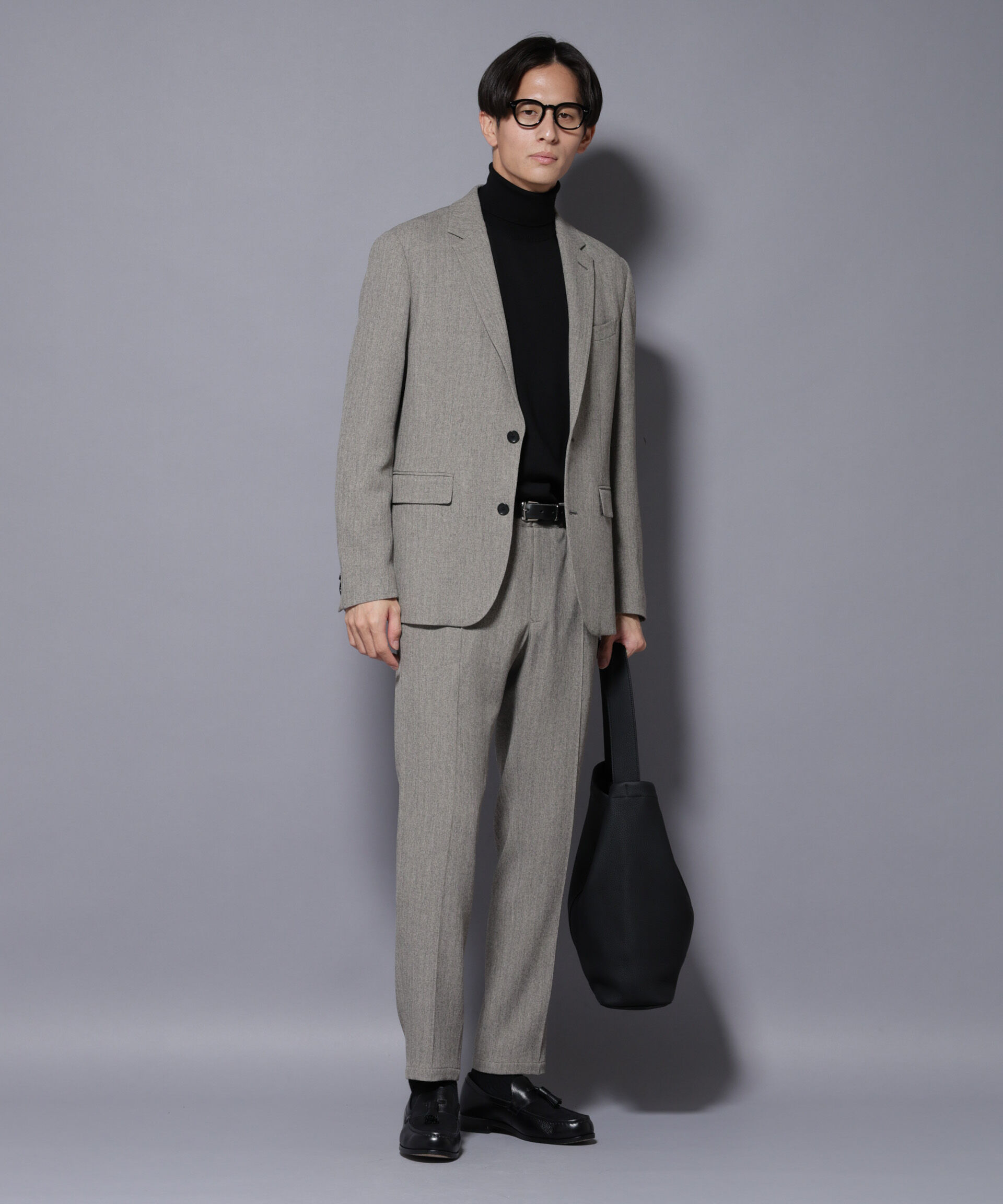 nano･universe「｢N JACKET BASIC｣ 洗えるMIXツイードストレッチジャケット(セットアップ可)」|スーツ|