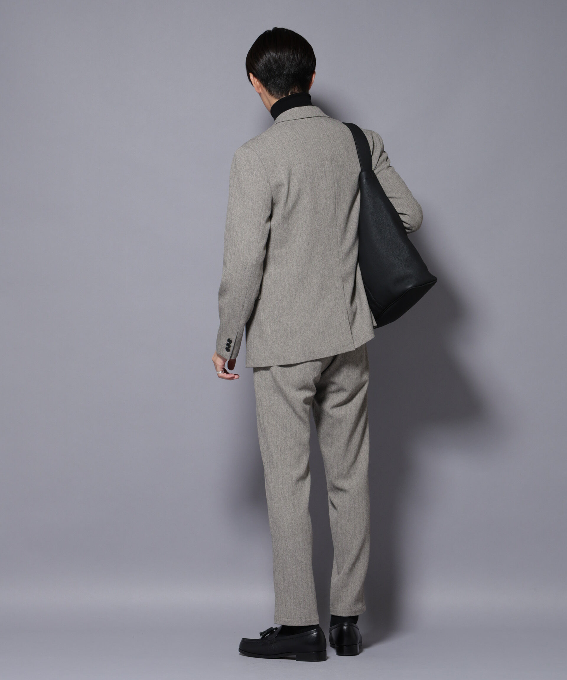 nano･universe「｢N JACKET BASIC｣ 洗えるMIXツイードストレッチジャケット(セットアップ可)」|スーツ|