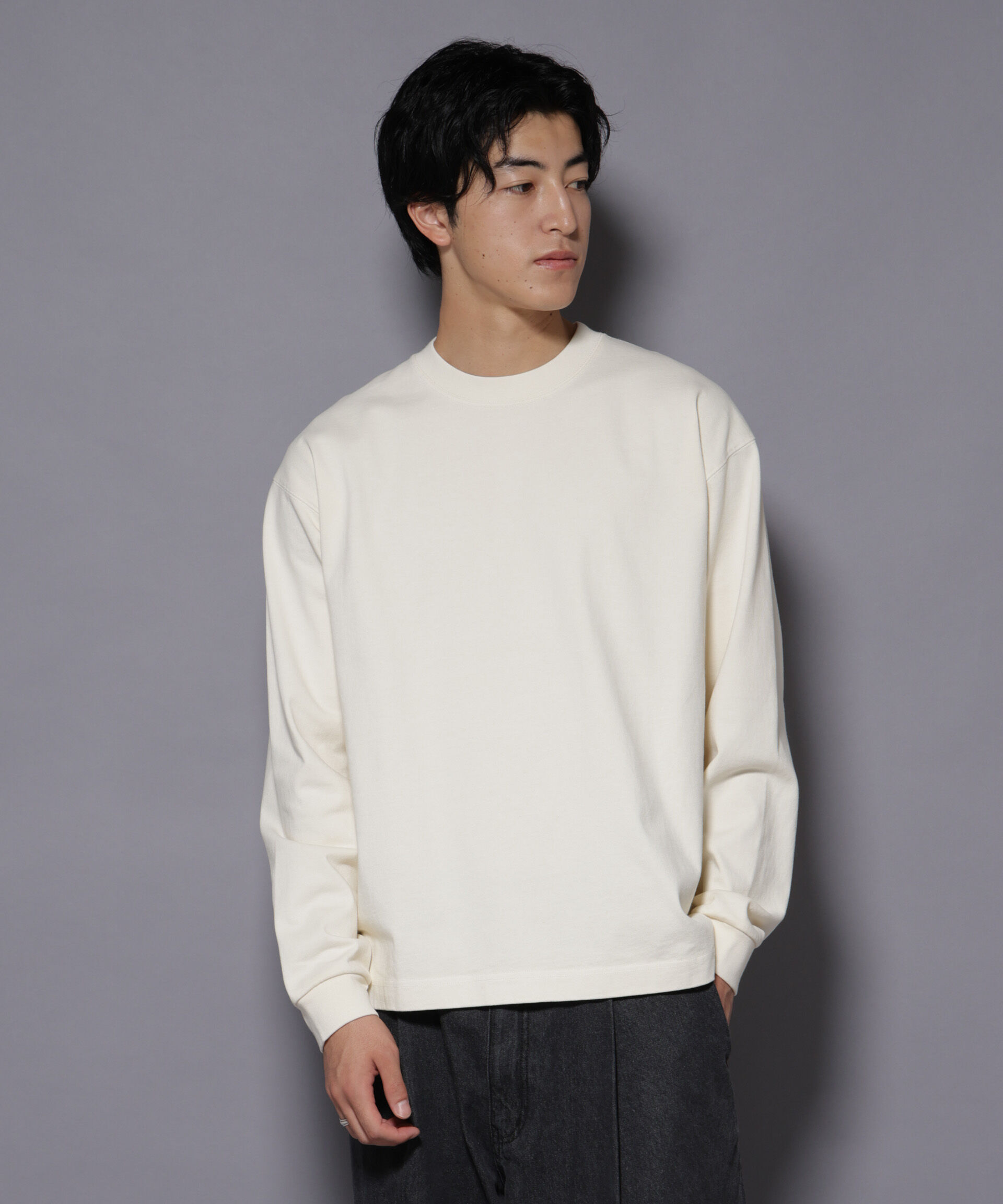 nano･universe「ヘビーオンスワイドプルオーバー 長袖」|Tシャツ・カットソー|