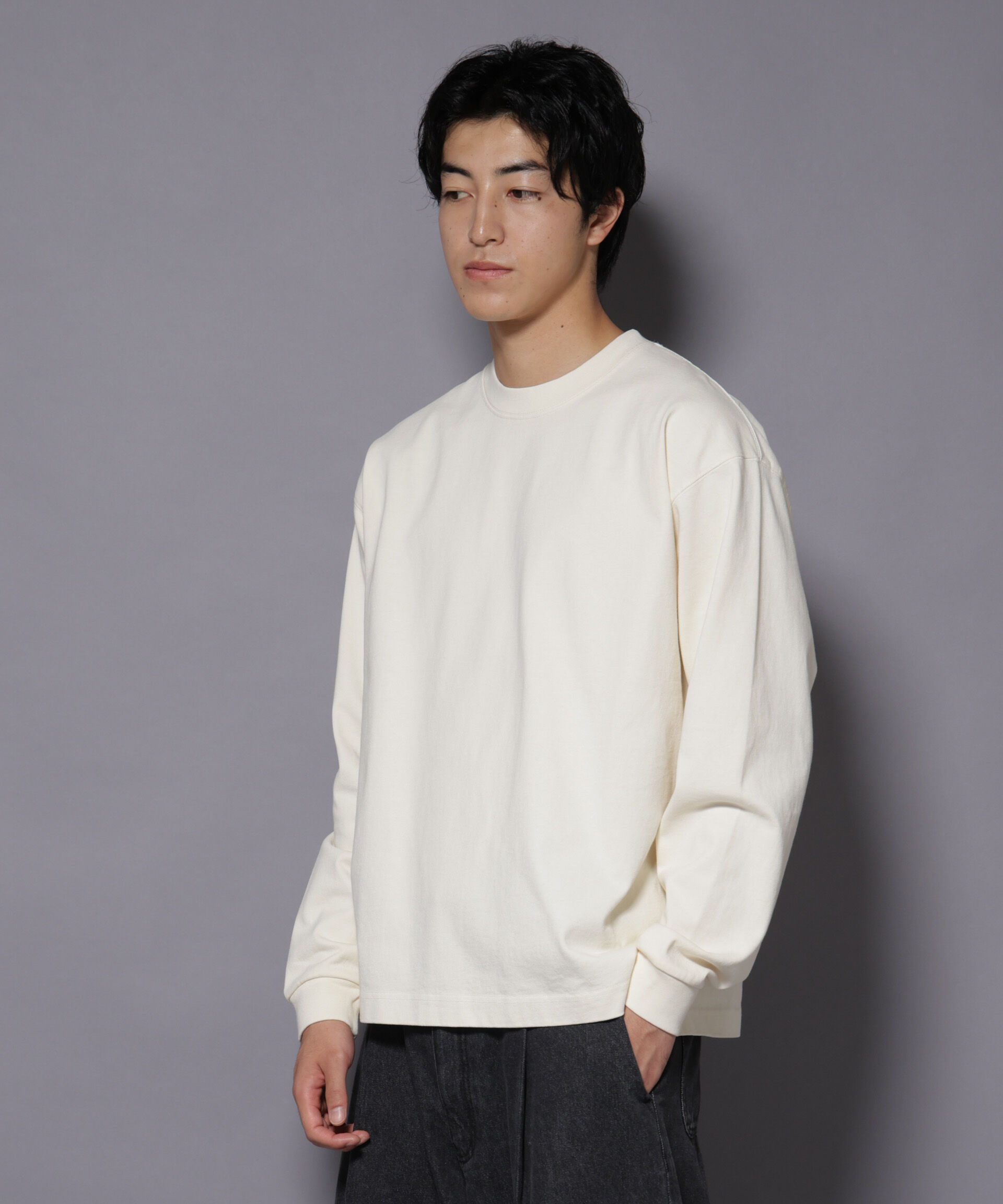 nano･universe「ヘビーオンスワイドプルオーバー 長袖」|Tシャツ・カットソー|