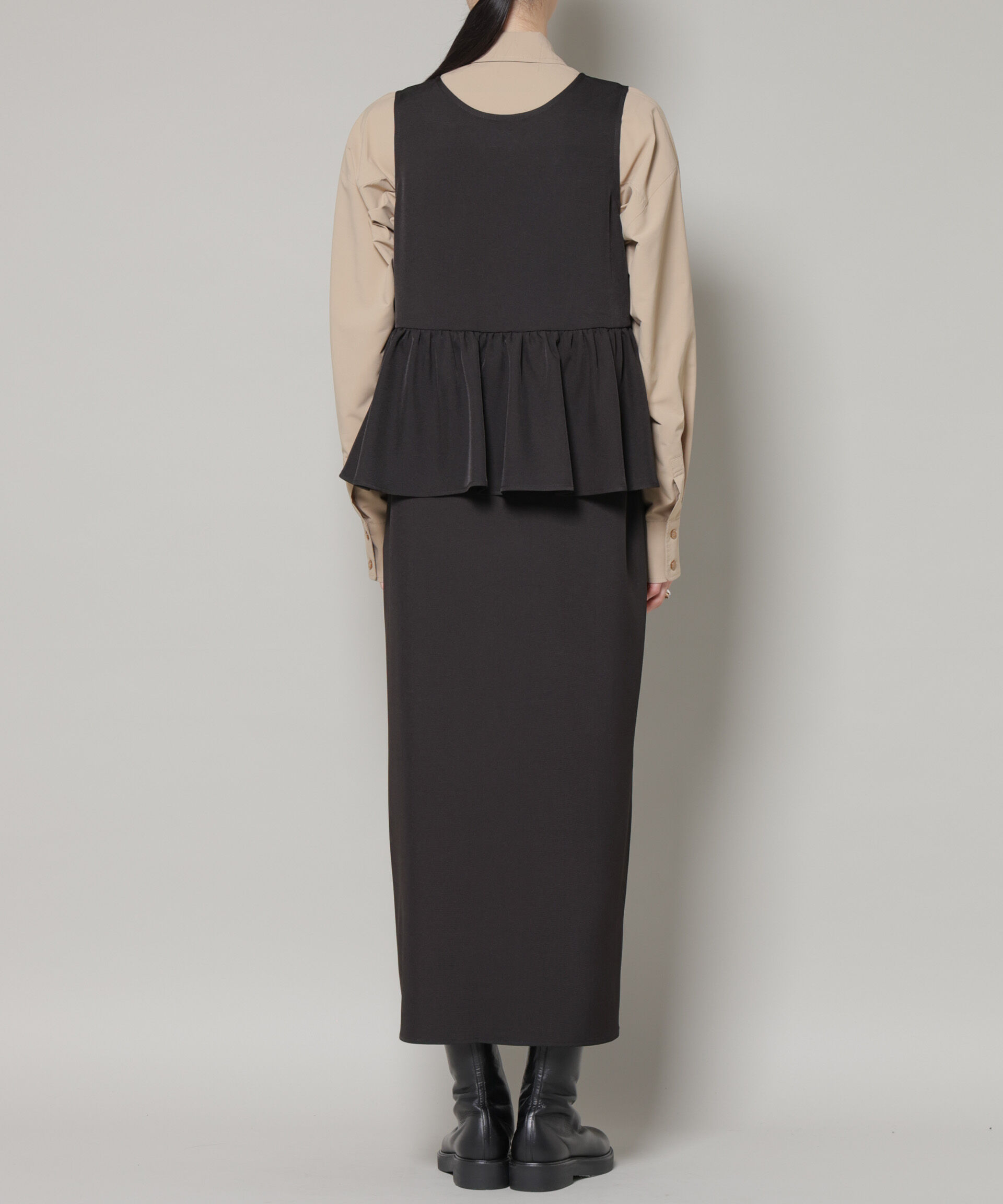 nano･universe「前後2wayフレア切り替えワンピース」|ワンピース|