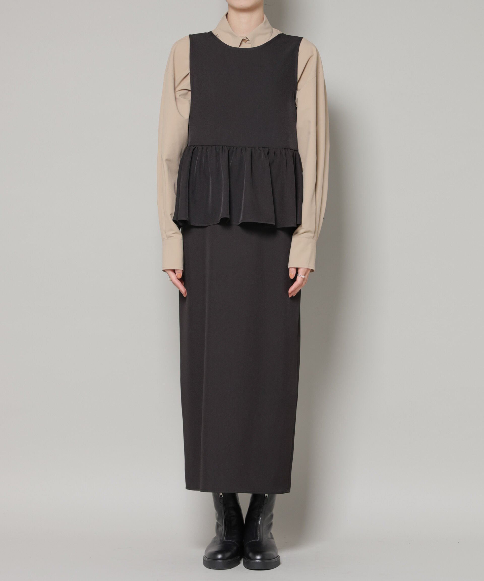 nano･universe「前後2wayフレア切り替えワンピース」|ワンピース|