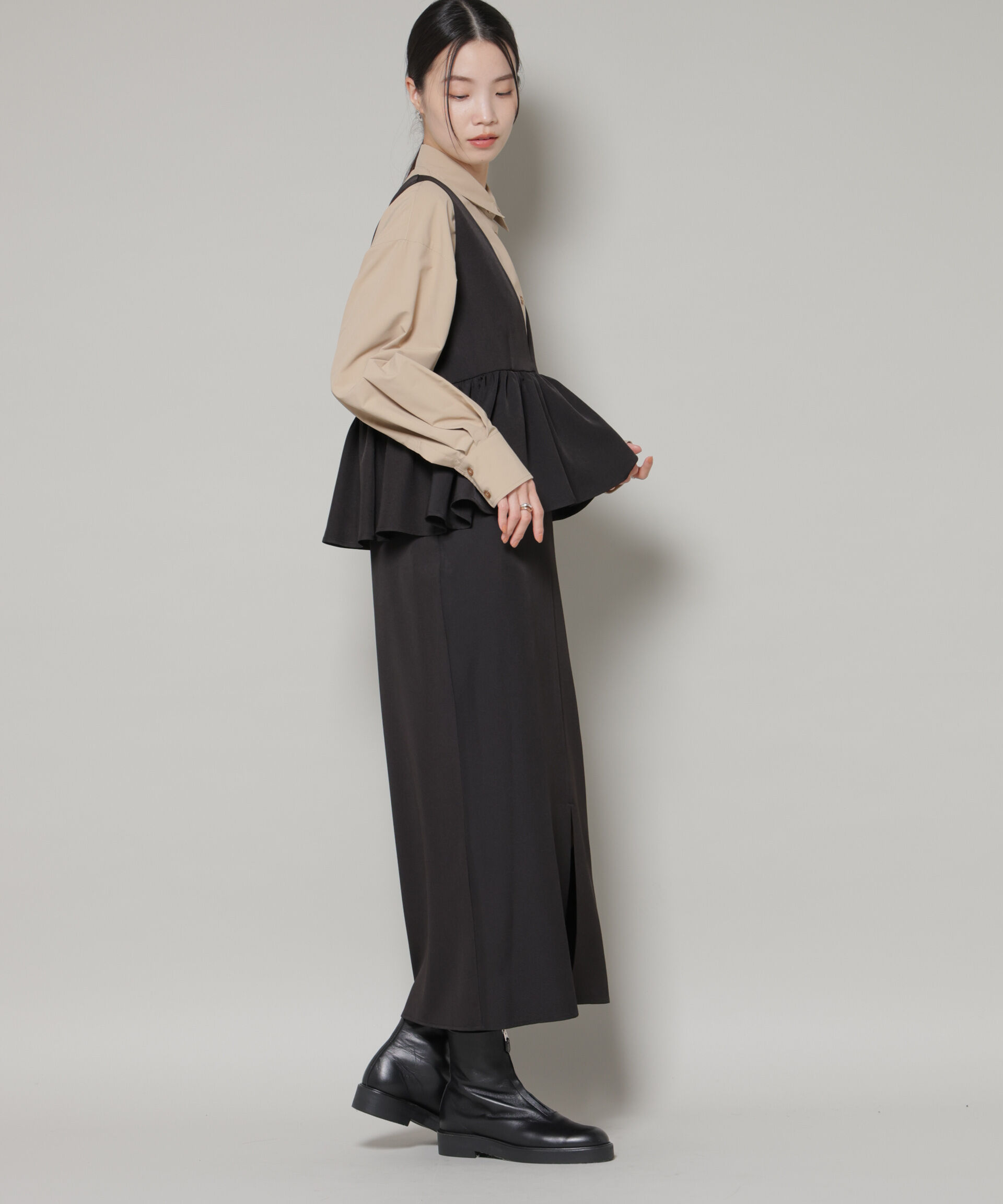 nano･universe「前後2wayフレア切り替えワンピース」|ワンピース|