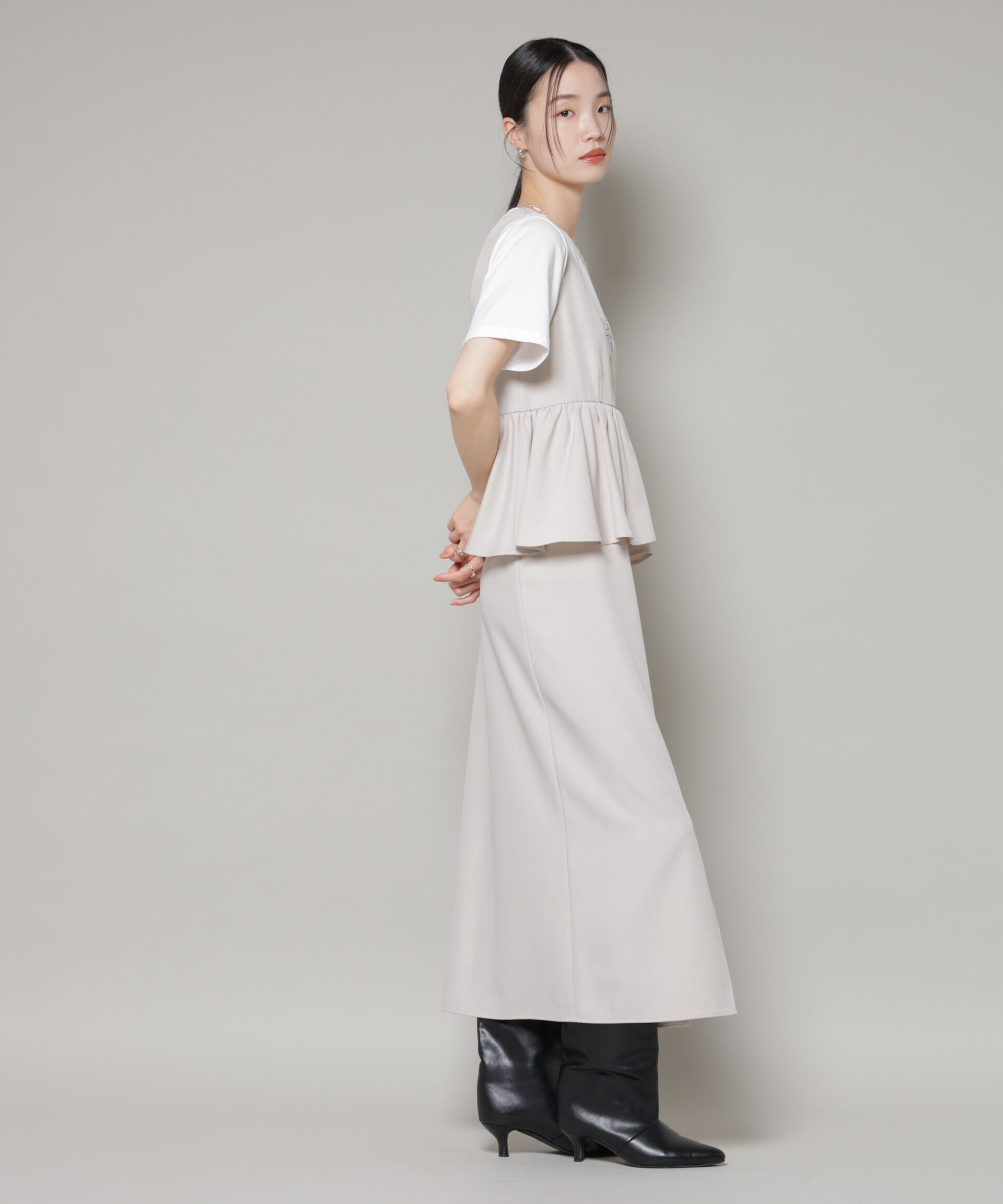 nano･universe「前後2wayフレア切り替えワンピース」|ワンピース|