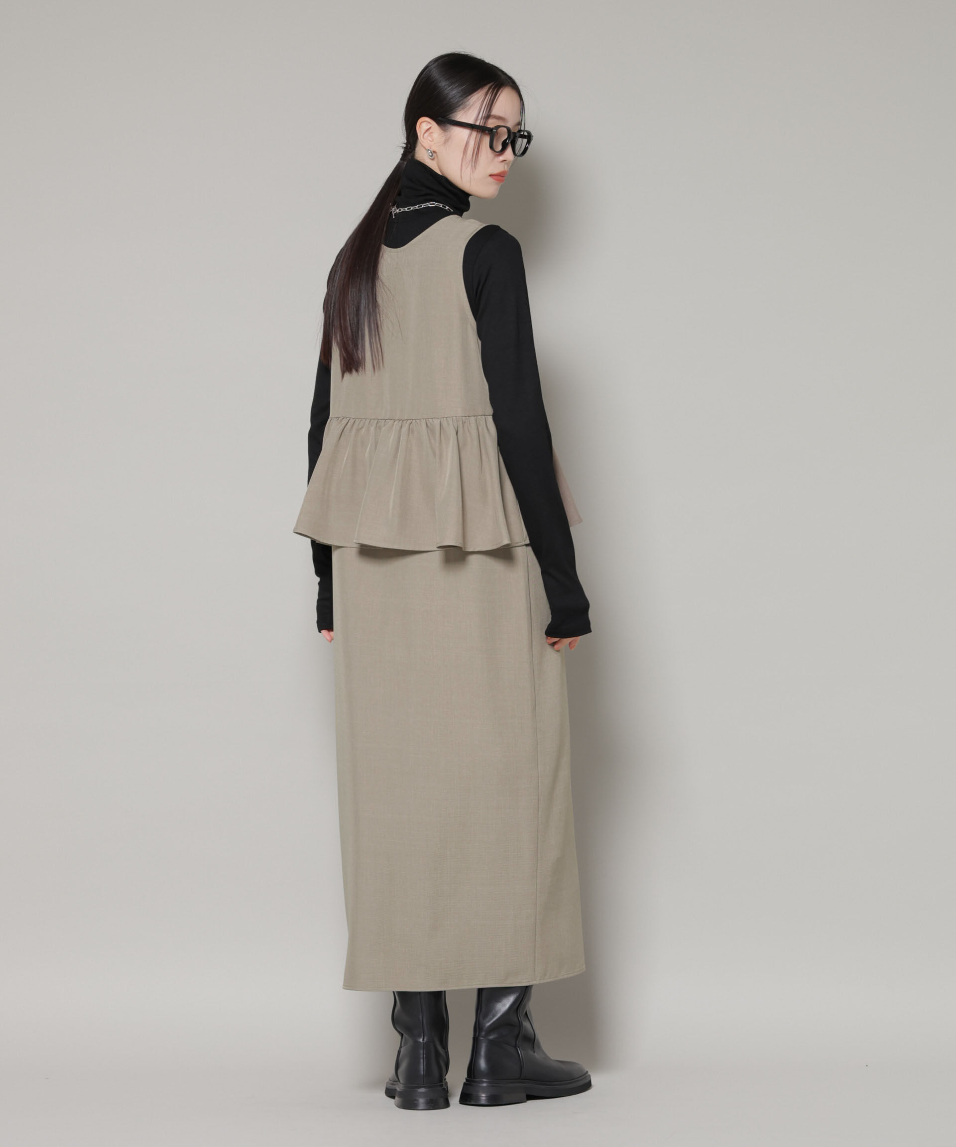 nano･universe「前後2wayフレア切り替えワンピース」|ワンピース|