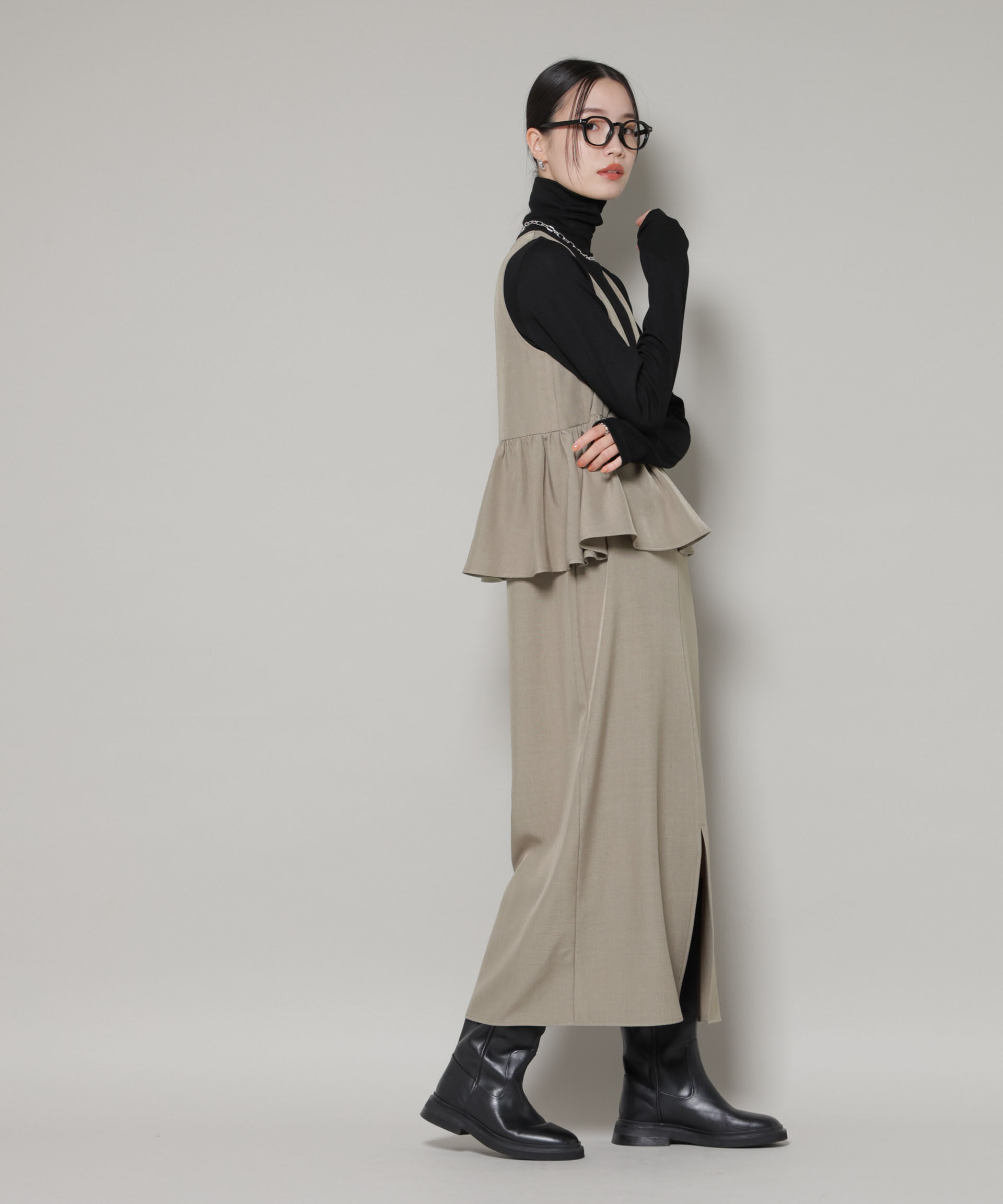 nano･universe「前後2wayフレア切り替えワンピース」|ワンピース|