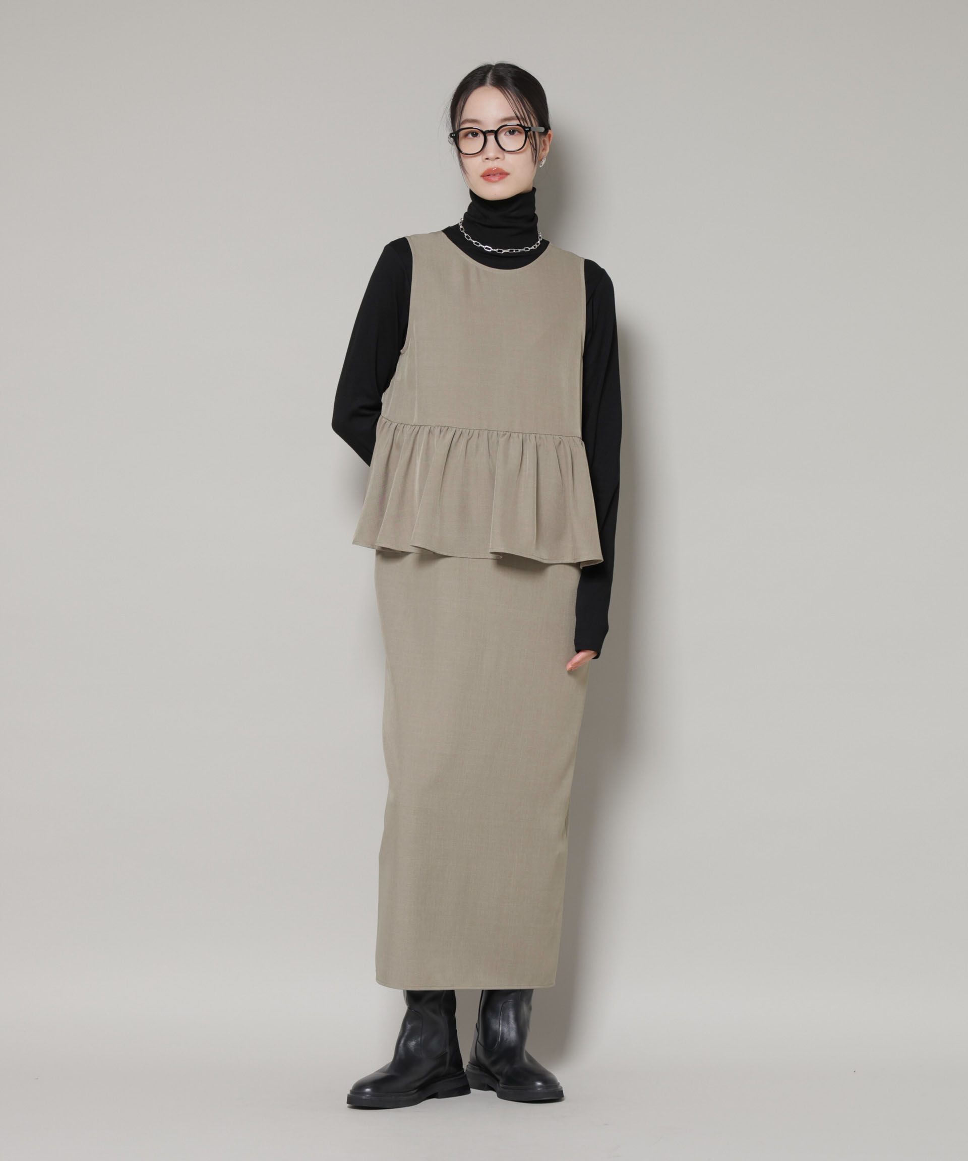 nano･universe「前後2wayフレア切り替えワンピース」|ワンピース|