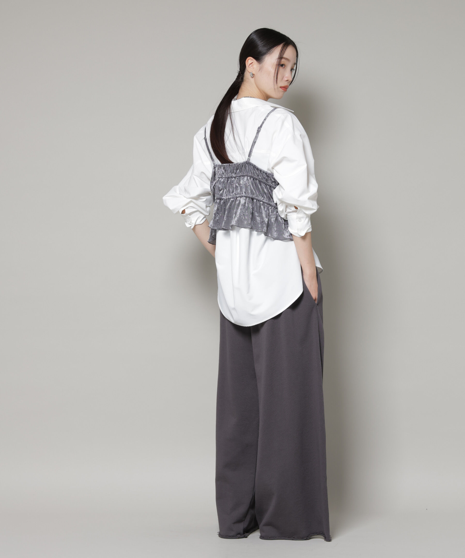 nano･universe「フロントリボンキャミソールビスチェ」|Tシャツ・カットソー|