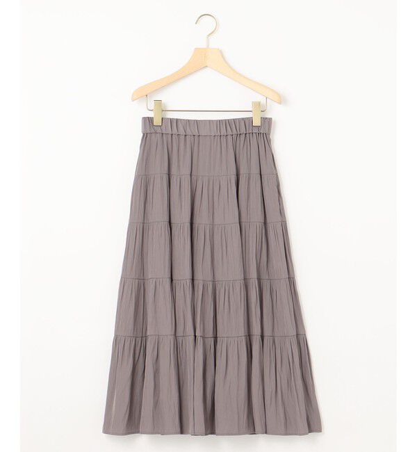 組曲「ギャザーライトデシン ティアードスカート」|スカート|