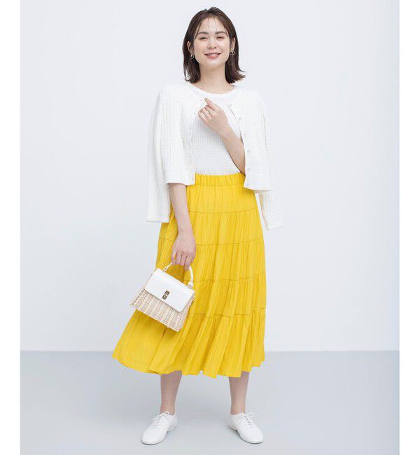 組曲「ギャザーライトデシン ティアードスカート」|スカート|