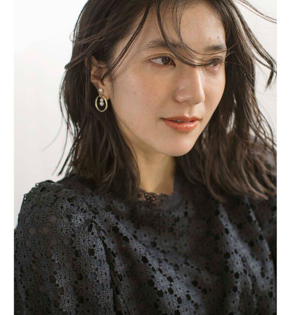 組曲「【WEB限定】フラワーレース ペプラムトップス」|Tシャツ・カットソー|