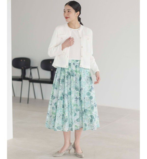 組曲「ミニブークレーツイードニットジャケット」|テーラードジャケット|