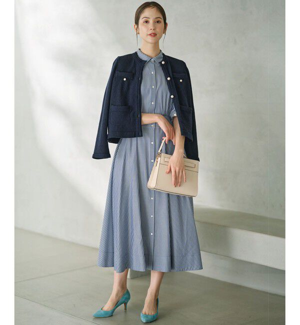 組曲「ミニブークレーツイードニットジャケット」|テーラードジャケット|