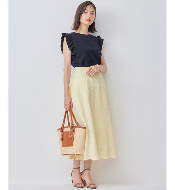 組曲「Jazzy-Jersey フリル袖Ｔシャツ」|Tシャツ・カットソー|