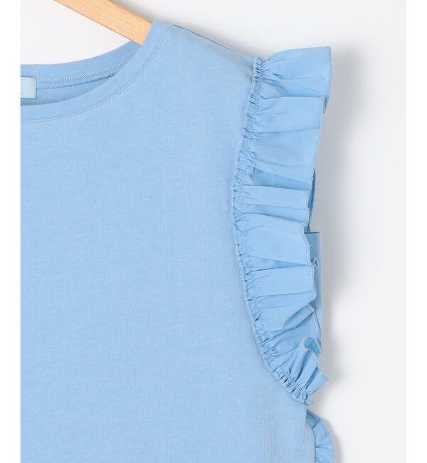 組曲「Jazzy-Jersey フリル袖Ｔシャツ」|Tシャツ・カットソー|