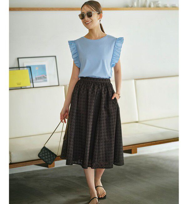 組曲「Jazzy-Jersey フリル袖Ｔシャツ」|Tシャツ・カットソー|