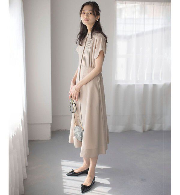 組曲「【洗える・ドライタッチ】シアーボイルフロントタック ワンピース」|ワンピース|