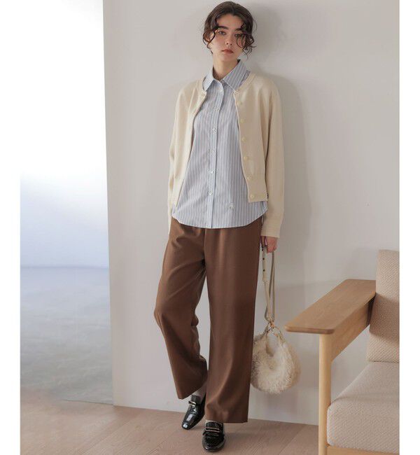 組曲「【加藤ローサさん着用】コットンタッチシャーティングボウタイ付き シャツ」|シャツ・ブラウス|