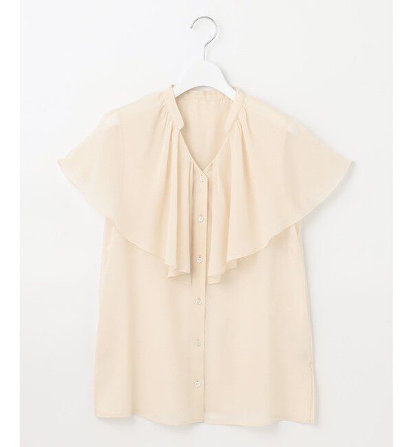 自由区「【洗える・XSサイズあり】キュプラコットンブロード ブラウス」|シャツ・ブラウス|
