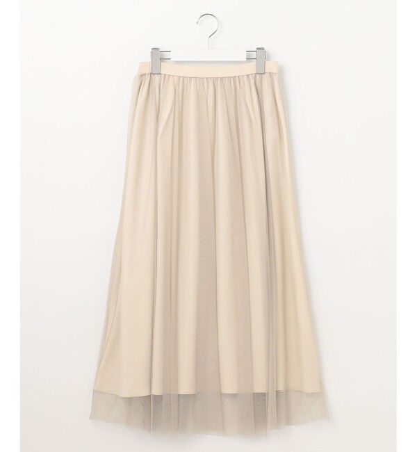 自由区「【新色追加生産・WEB限定カラーあり】チュール スカート」|スカート|ベージュ系