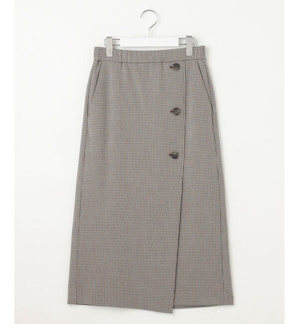 自由区「【撥水加工・洗える】TRギャバチェック柄 スカート」|スカート|