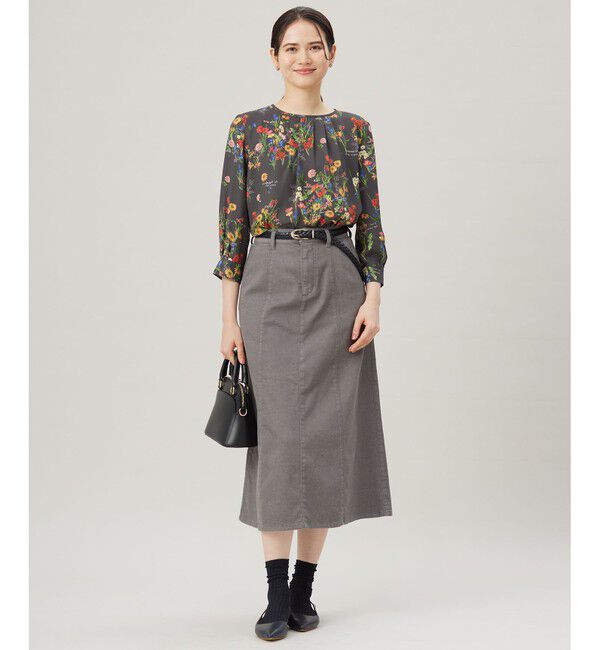 自由区「【洗える】ウスカルデニム スカート」|スカート|