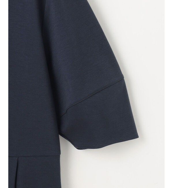 自由区「【接触冷感・UVカット・吸水速乾・抗菌防臭・洗える】ハイツイストポンチペプラム カットソー」|Tシャツ・カットソー|