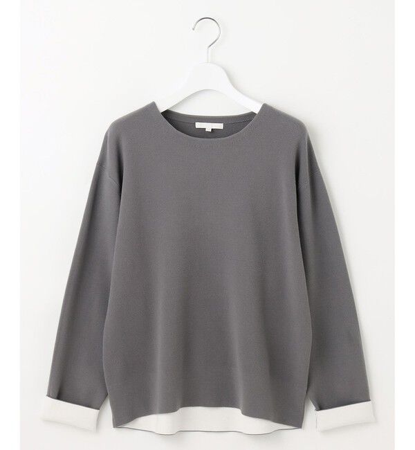 自由区「【カタログ掲載】レーヨンストレッチベーシックシルエット ニット」|ニット・セーター|