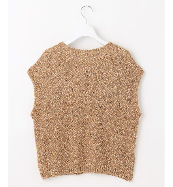 自由区「【カタログ掲載】ラメファンシーツイードニット ベスト」|ベスト・ジレ|