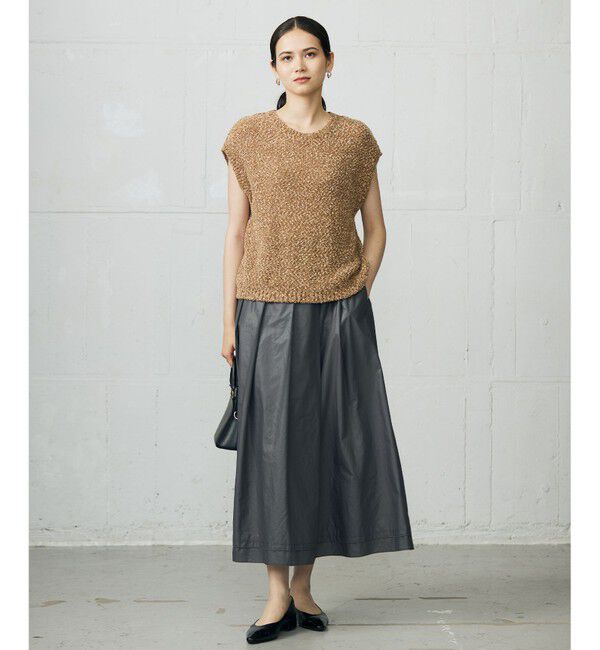 自由区「【カタログ掲載】ラメファンシーツイードニット ベスト」|ベスト・ジレ|