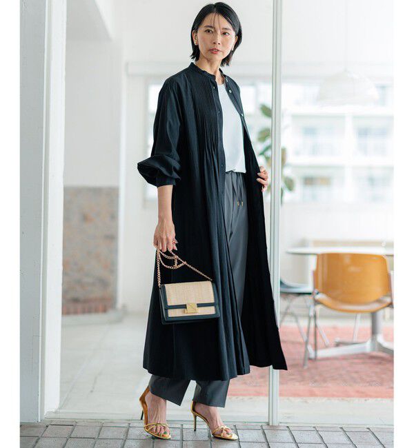 23区「【新色追加/洗える】ヴィンテージライトタフタ ブザム ワンピース」|ワンピース|