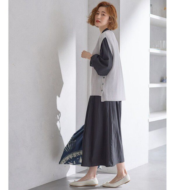 23区「【新色追加/洗える】ヴィンテージライトタフタ ブザム ワンピース」|ワンピース|