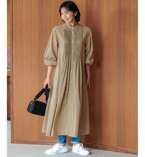 23区「【新色追加/洗える】ヴィンテージライトタフタ ブザム ワンピース」|ワンピース|