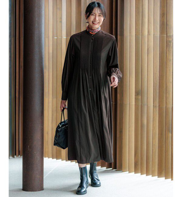 23区「【新色追加/洗える】ヴィンテージライトタフタ ブザム ワンピース」|ワンピース|