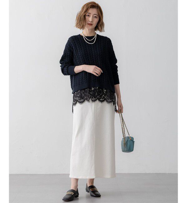 23区「【Oggi3月号掲載/新色追加/洗える】23区DENIM ストレッチ デニムスカート」|スカート|