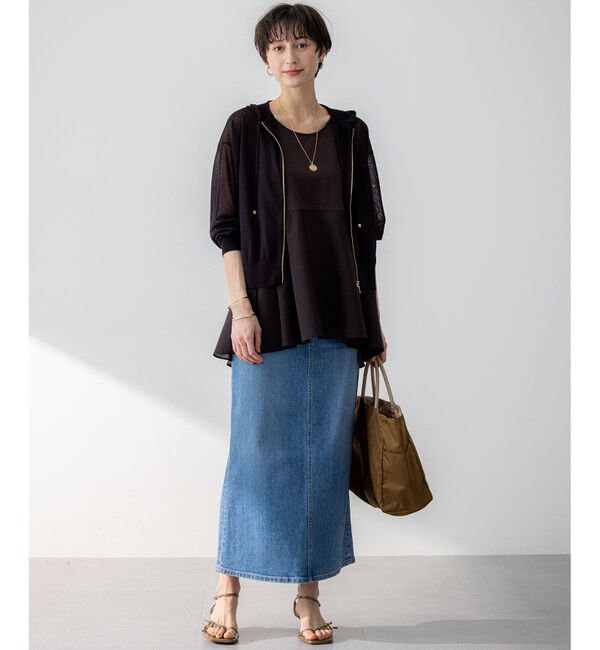 23区「【Oggi3月号掲載/新色追加/洗える】23区DENIM ストレッチ デニムスカート」|スカート|