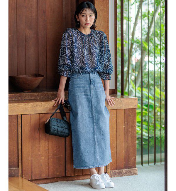 23区「【Oggi3月号掲載/新色追加/洗える】23区DENIM ストレッチ デニムスカート」|スカート|