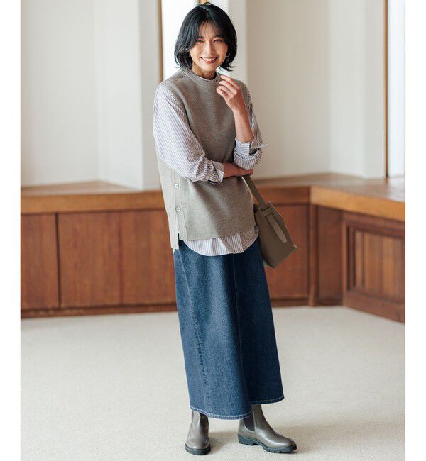 23区「【Oggi3月号掲載/新色追加/洗える】23区DENIM ストレッチ デニムスカート」|スカート|