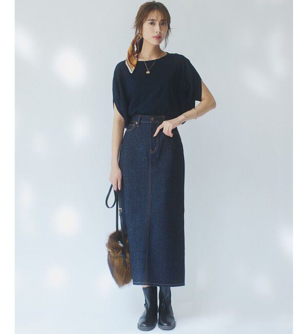 23区「【Oggi3月号掲載/新色追加/洗える】23区DENIM ストレッチ デニムスカート」|スカート|