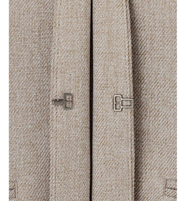 23区「【洗える】ウールライクカルゼ ノーカラージャケット」|ノーカラージャケット|