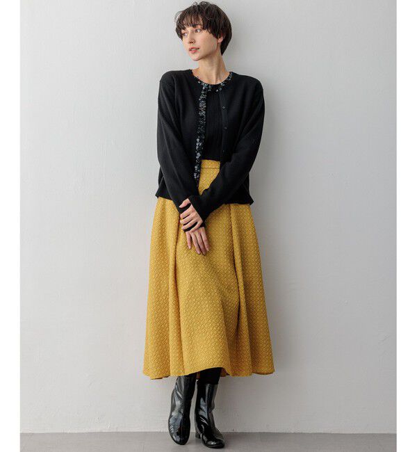 23区「スパンコールニット カーディガン」|カーディガン|