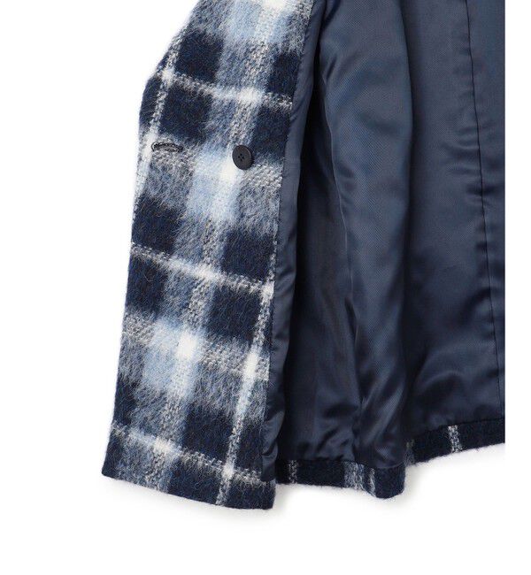 23区「【一部店舗限定】アルパカシャギーチェック コート」|ピーコート|