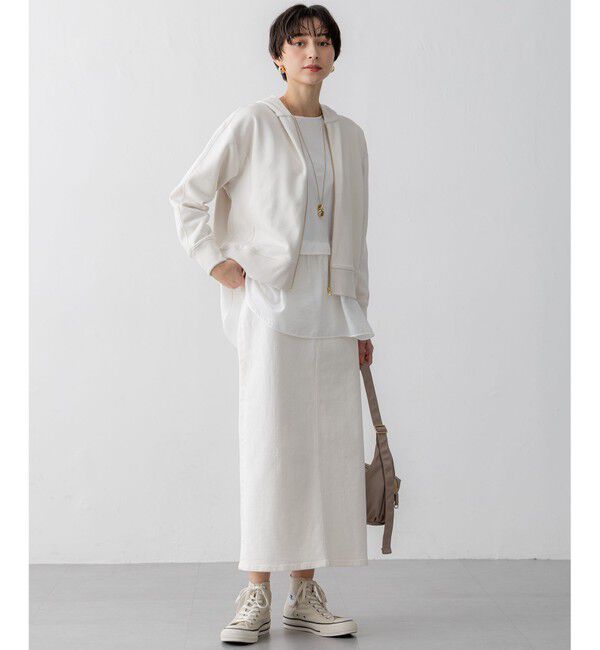 23区「【VERY3月号掲載/洗える】コットンテリー ジップアップ フーディー」|パーカー|