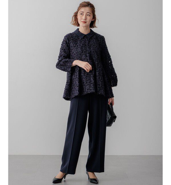 23区「【VERYコラボ】ボタニカル カットジャカード ブラウス」|シャツ・ブラウス|