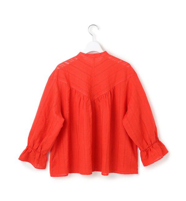 23区「【洗える】カラミ ストライプ  切り替え ブラウス」|シャツ・ブラウス|