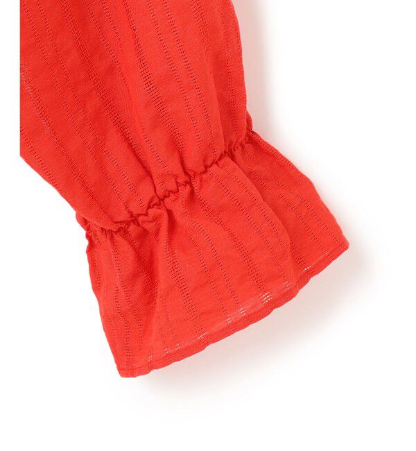 23区「【洗える】カラミ ストライプ  切り替え ブラウス」|シャツ・ブラウス|