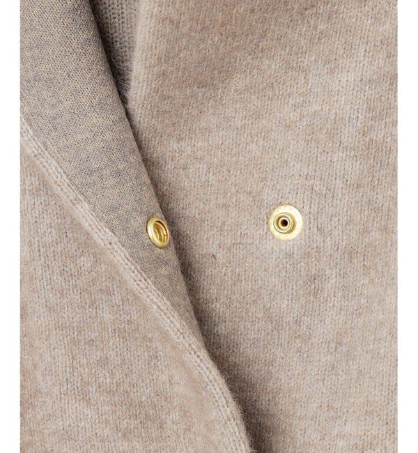 23区「【VERY掲載】ラクーンブレンドダブルフェイス ニット フーディー」|カーディガン|