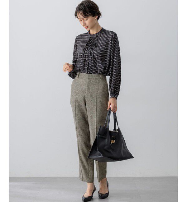 23区「【洗える】グラデーションドットプリント ブラウス」|シャツ・ブラウス|